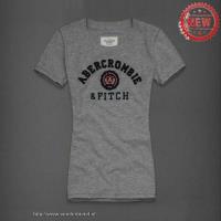 dames abercrombie fitch korte tees grijs Winkel Hoenzadriel slt58346